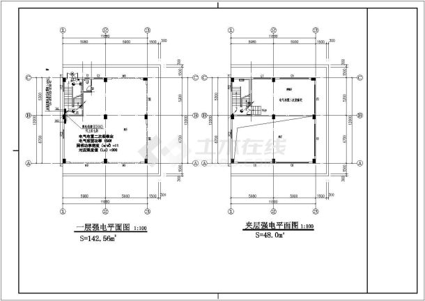 七层土豪私人住宅电气施工设计图纸-图二