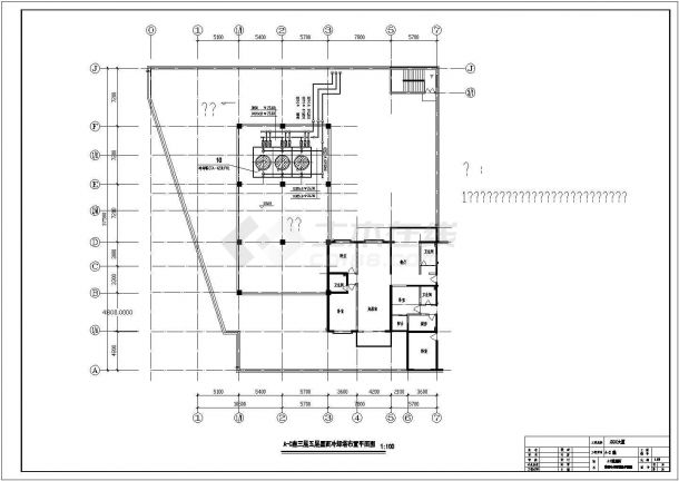 青岛15层综合建筑楼地板辐射采暖及中央空调系统-图一