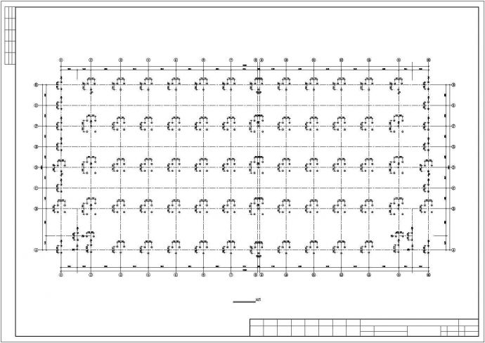 杭州某三层框架结构纺织有限公司厂房结构图纸_图1