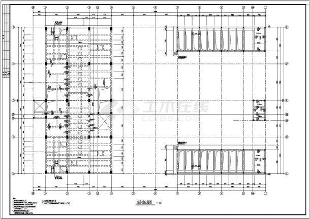 某四层框架结构厂房结构施工图全套图纸（含设计总说明）-图一
