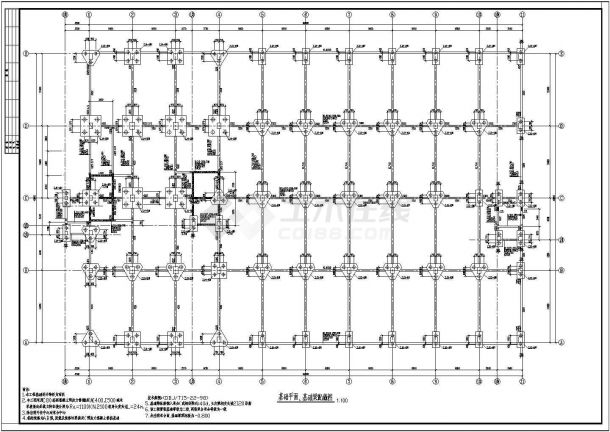 某四层框架结构厂房结构施工图全套图纸（含设计总说明）-图二