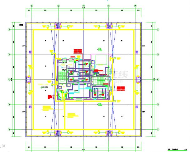 参照详细的27万平方米框架结构超高层商业综合体设计全套电气cad施工图（购物中心、写字楼设计）-图一