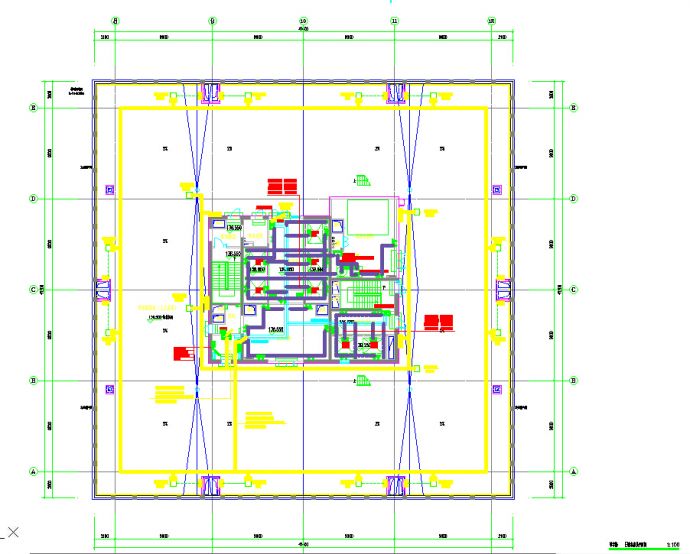 参照详细的27万平方米框架结构超高层商业综合体设计全套电气cad施工图（购物中心、写字楼设计）_图1
