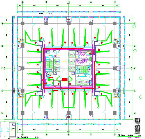 参照详细的27万平方米框架结构超高层商业综合体设计全套电气cad施工图（购物中心、写字楼设计）-图二