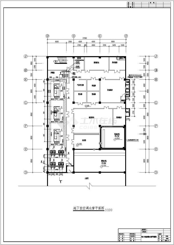 某五层大型超级市场中央空调设计图纸-图二