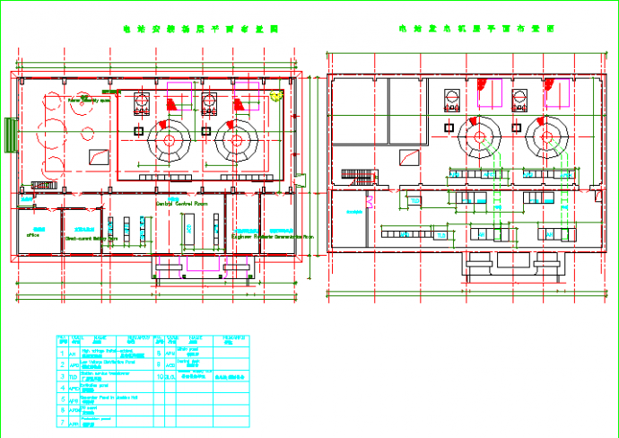 某地水电站厂房二号机电规划设计图_图1