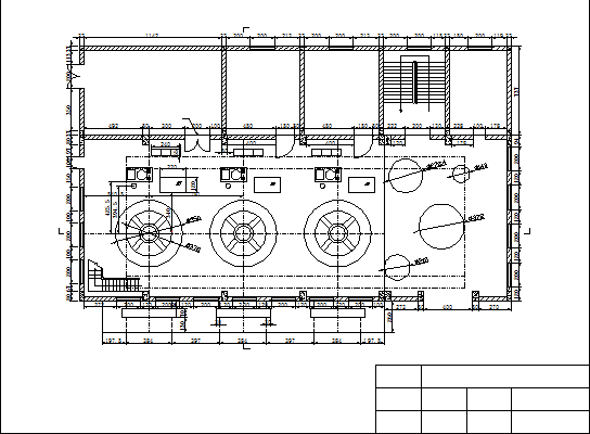 某地区水电站厂房布置设计施工图纸