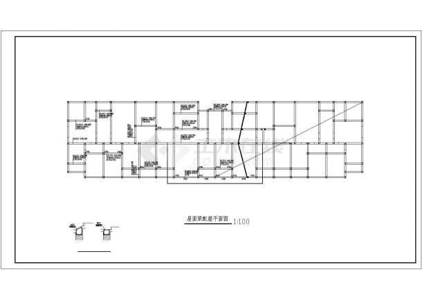 五层砖混结构住宅楼结构设计施工图（8度抗震）-图二