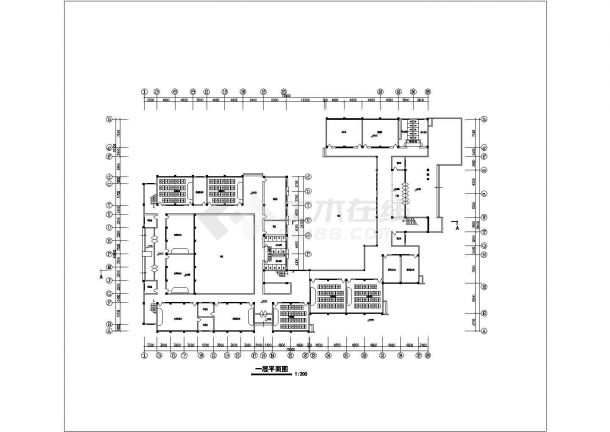某中学五层框架结构教学实验楼建筑方案图纸（高24米）-图二