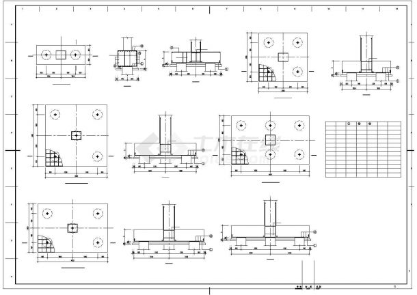 某框剪结构电控楼结构全套设计施工图-图二