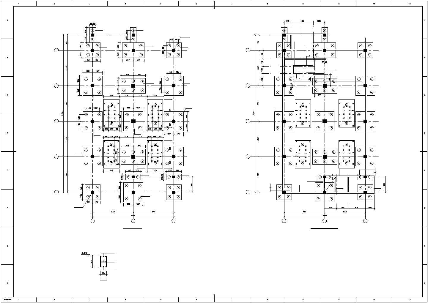 某框剪结构电控楼结构全套设计施工图