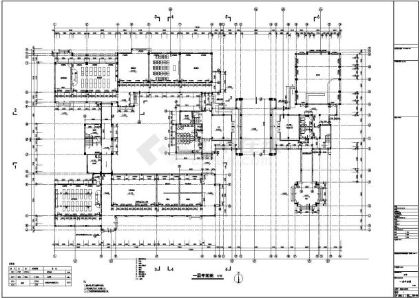 某四层砌体结构小学教学楼建筑设计方案图纸（高19米）-图一