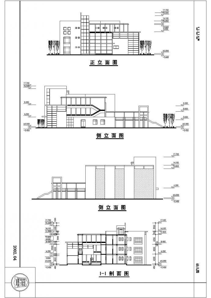 长沙某地上三层幼儿园建筑设计方案_图1