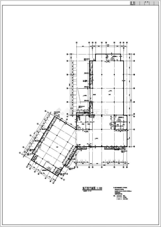 某4464㎡三层框架结构会所建筑方案图纸（高18米）VIP-图二