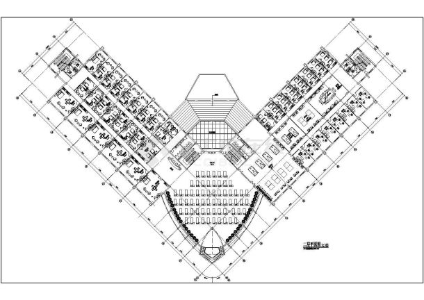 某地上二层框架结构滑雪俱乐部建筑方案图纸（高16米）-图二