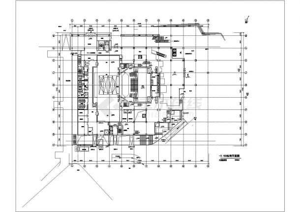 [重庆]某3040㎡六层框架结构剧院扩初建筑方案图（高42米）-图一