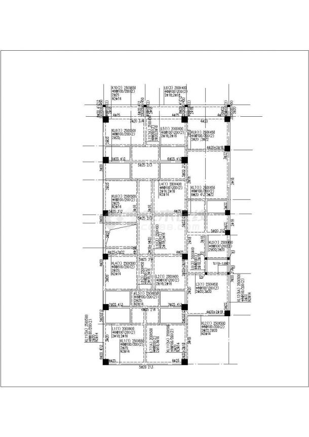 某三层框架结构私人住宅结构设计施工图（独立基础）-图二