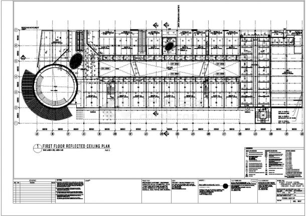 43000平方米国外设计院投标建筑施工图纸集（地下一层）-图二