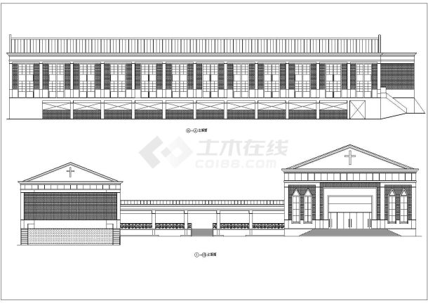 某地区欧式教堂建筑方案文本图（全套）-图二