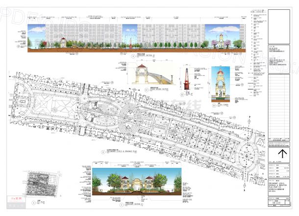 贝尔高林图纸华庭小区景观设计图-图二
