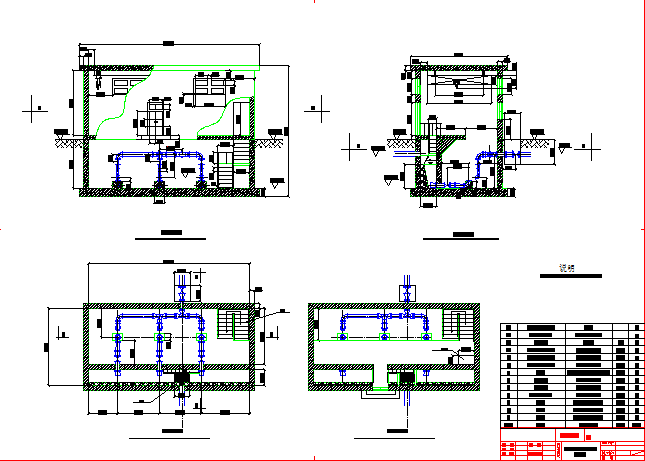 某小型水电站电气主接线施工设计图_图1