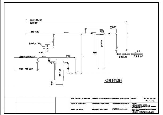 [上海]500㎡二层精品别墅空调设计施工图（地源热泵）_图1
