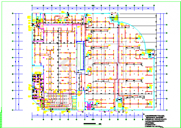 [珠海]20000㎡三层大型超市空调设计施工图-图二