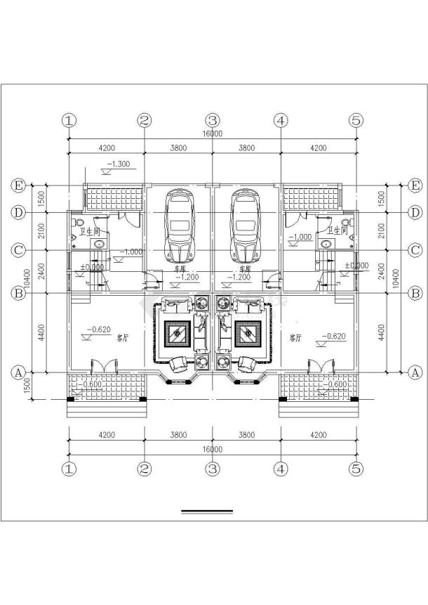 农村多层自建房建筑方案设计图B套-图一