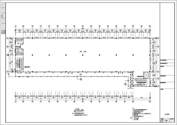 某1114㎡单层厂房建筑施工图（高20米）_图1