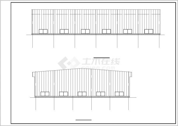 某33米跨门式钢架厂房结构设计施工图（独立基础）-图二