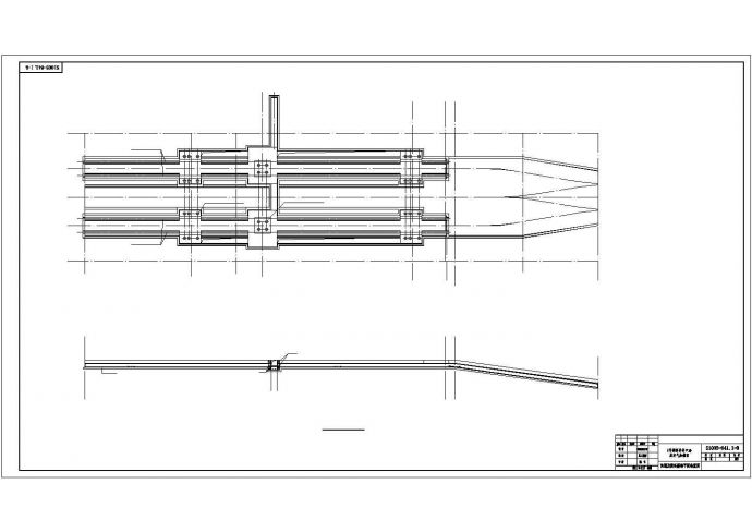 某副斜井井口房及空气加热室框架结构设计图_图1