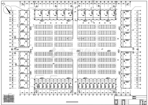 一农贸市场给排水CAD施工图纸-图一