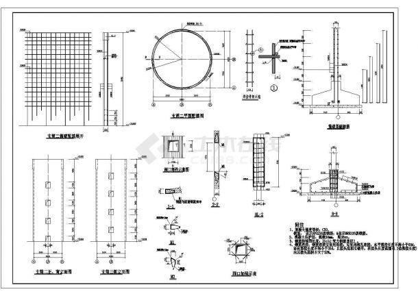 某钢桁架带式输送机栈桥结构设计施工图-图一