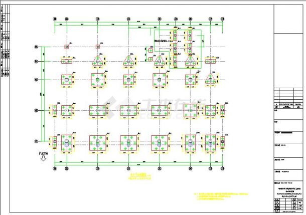 地上五层框架结构生产车间结构施工图-图二