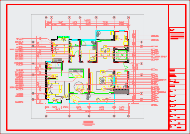 某地现代风格三室两厅住宅家装设计施工图（含效果图）-图一