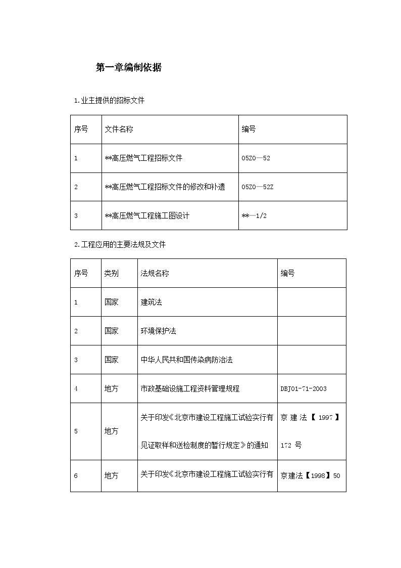 北京某高压燃气工程施工组织设计.doc-图二