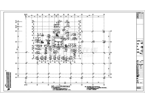 16层剪力墙结构商住楼结构施工图-图一