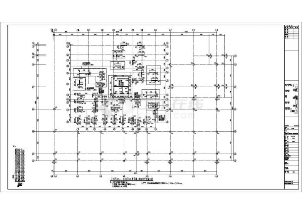 16层剪力墙结构商住楼结构施工图-图二
