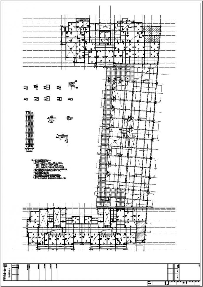 两栋26层剪力墙结构住宅楼地上部分结构施工图_图1