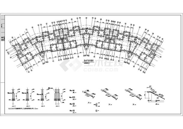 多层砖混结构花园洋房结构设计施工图-图二