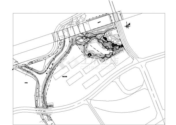 [福建]综合性城市公园景观规划设计施工图-图二