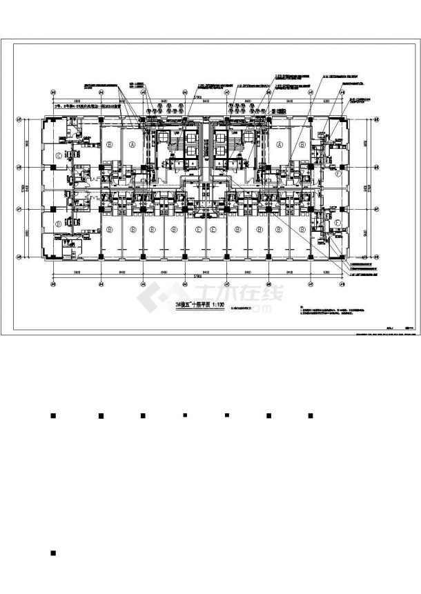 【山东】25层连锁酒店项目暖通综合设计施工图（冷热源独立）-图二