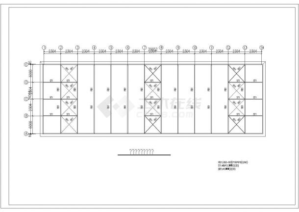 某地钢结构厂房设计施工图纸（含设计说明）-图二