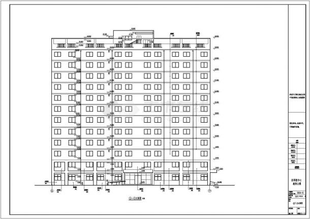 【山西】12层框架结构高校公寓楼结构施工图（含建施）-图一