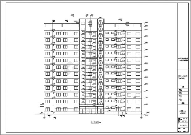 【山西】12层框架结构高校公寓楼结构施工图（含建施）-图二