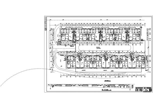 6095平方米地下室建筑施工图（高3米，框架结构）-图二