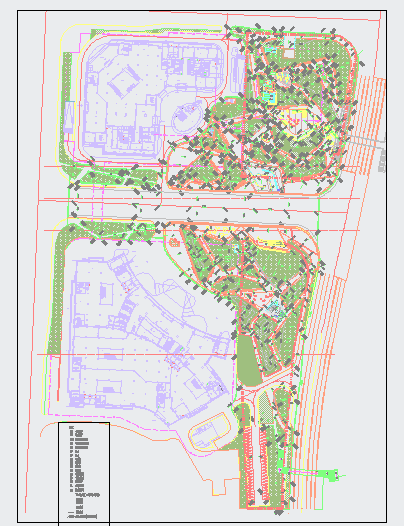 [湖南]综合休闲市民中心广场设计施工图（含效果图）_图1