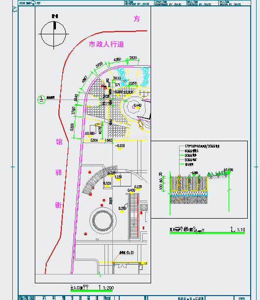 [上海]传统风情商业广场景观设计施工图