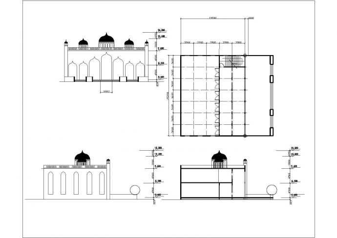 某清真寺建筑设计方案，共15张图_图1