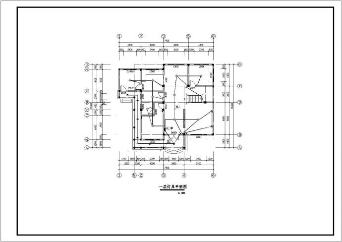 某地上两层小别墅电气施工图纸（三级负荷，8张图纸）_图1